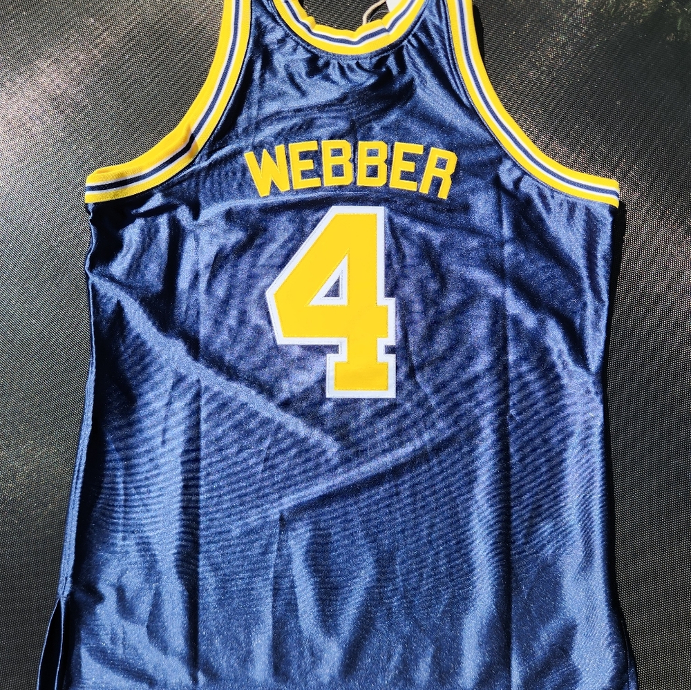 100% Authentic Chris Webber Mitchell & Ness 91 92 Wolverines Jersey Size 48 XL - Picture 9 of 10